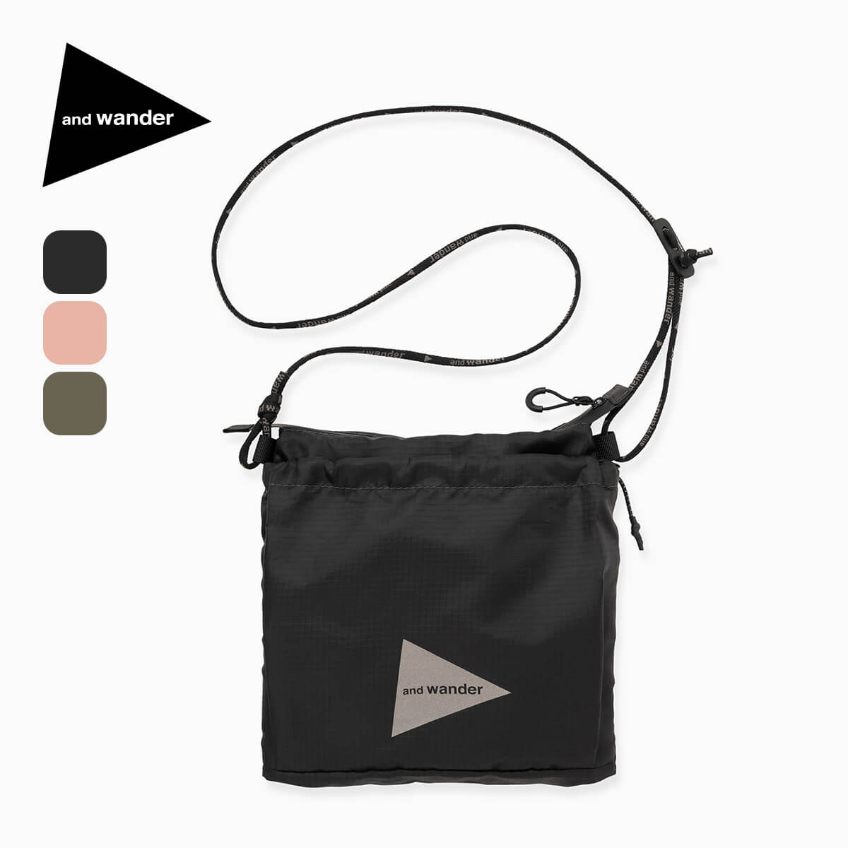 and wander アンドワンダー クリスピーリップサコッシュ