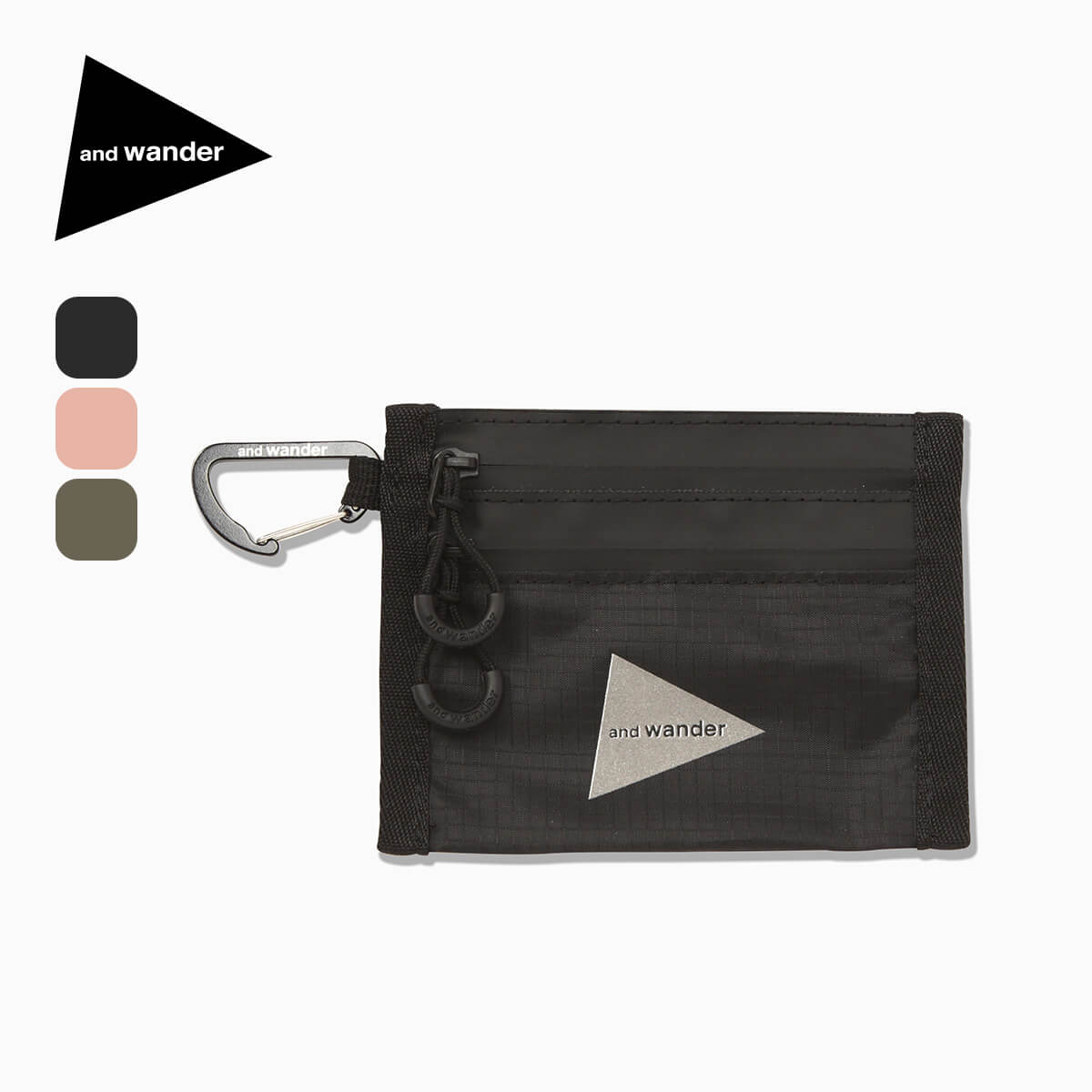 and wander アンドワンダー クリスピーリップミニツインポーチ