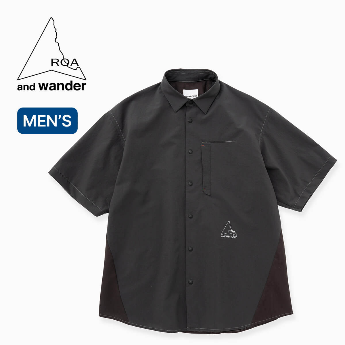ROA × and wander ロア×アンドワンダー ブリーザブルシャツ