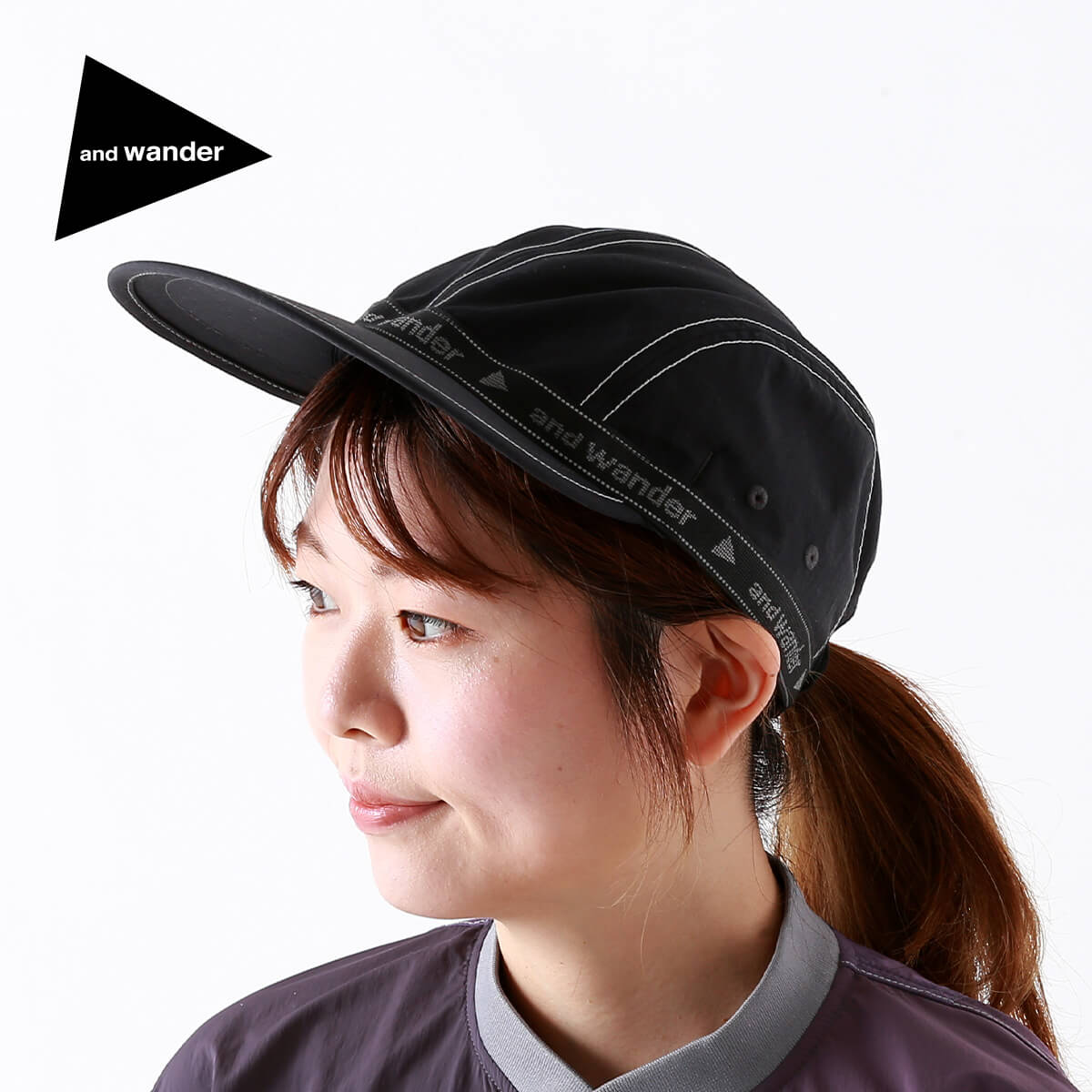 and wander アンドワンダー JQテープキャップ