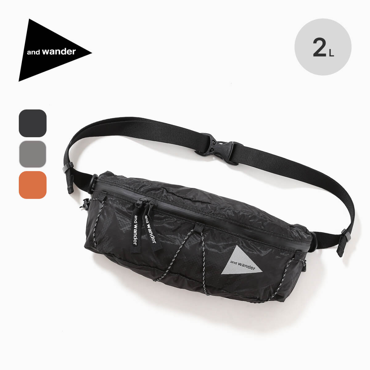 and wander アンドワンダー シルウェストバッグ