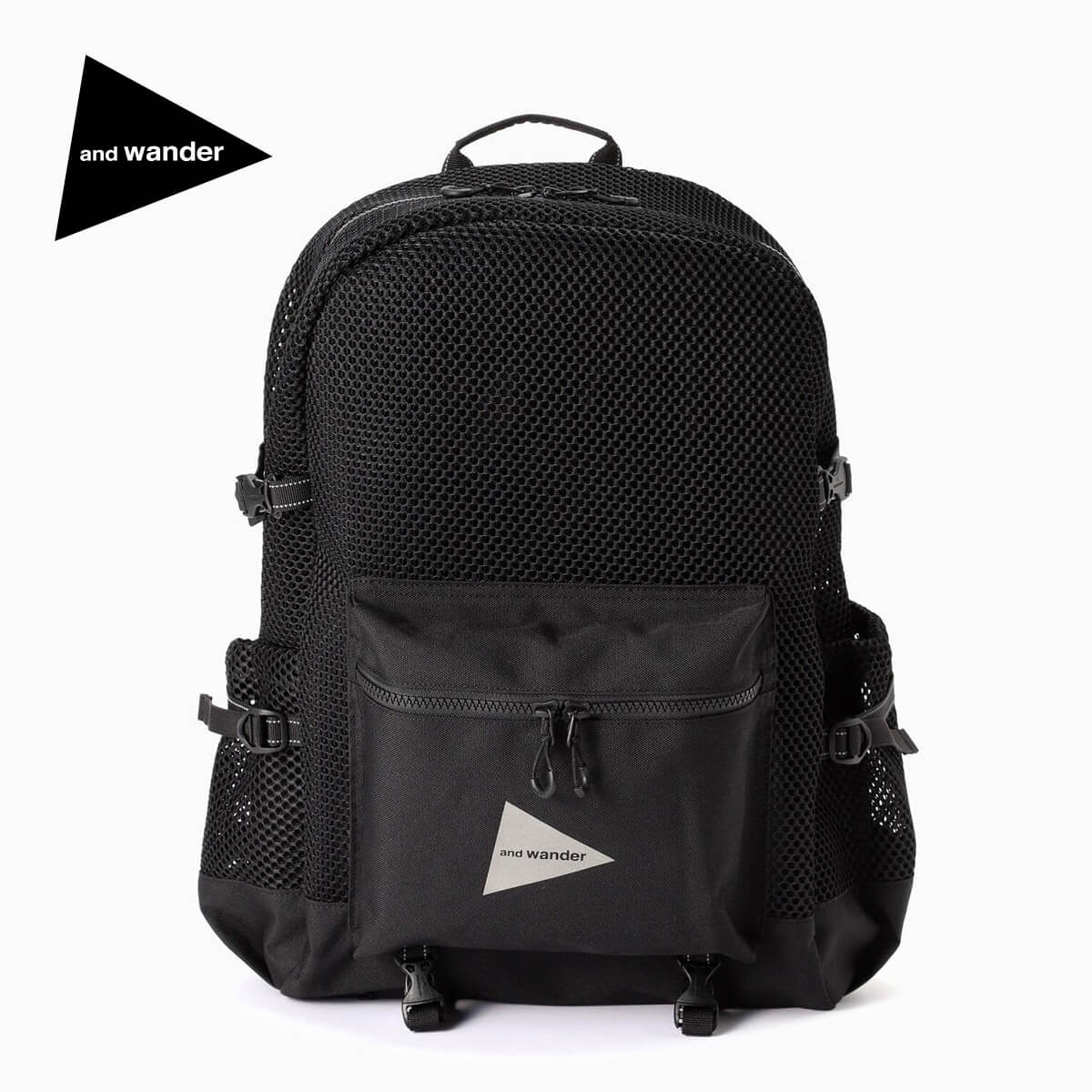 and wander アンドワンダー 3Dメッシュバックパック