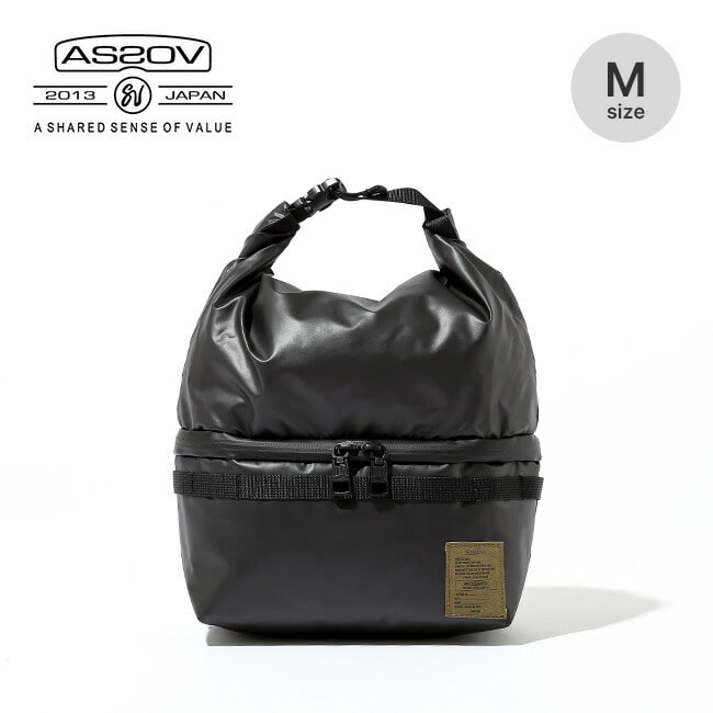 AS2OV アッソブ ナイロンポリカ2ルームポーチ