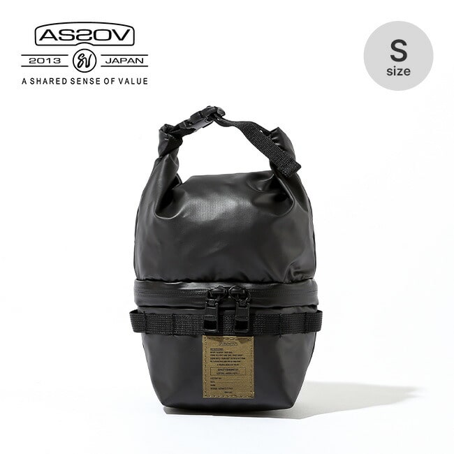 AS2OV アッソブ ナイロンポリカ2ルームポーチ