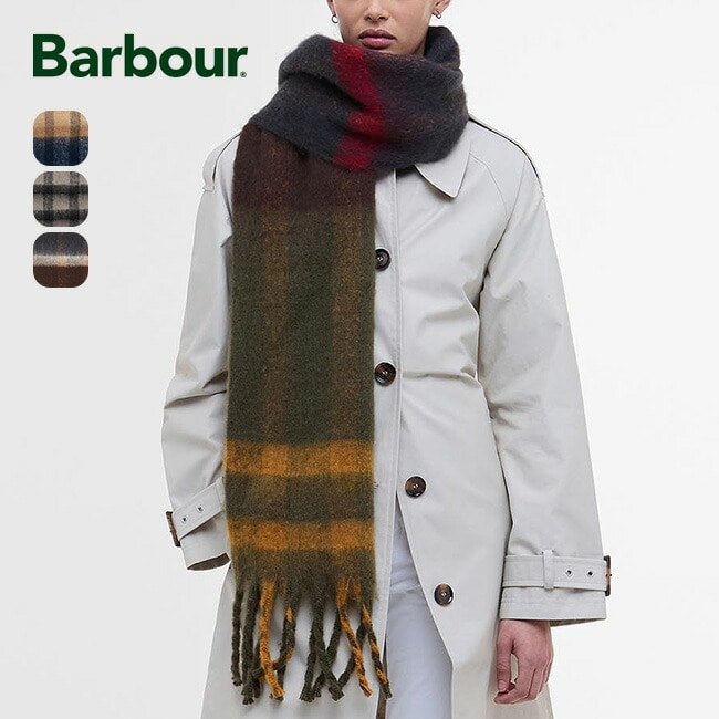 Barbour バブアー islaタータンブークレスカーフ