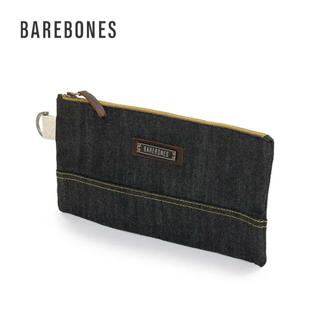BAREBONES ベアボーンズ ニーラムスモールジッパーポーチデニム