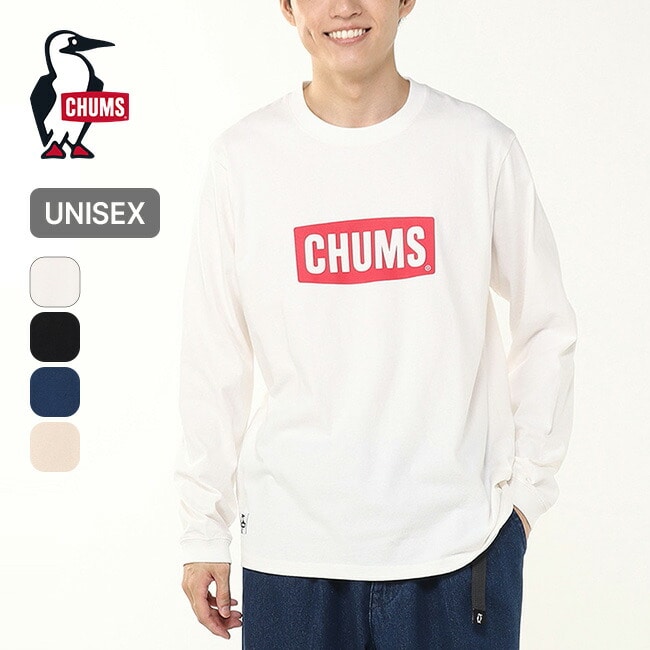 CHUMS チャムス チャムスロゴブラッシュドL/S Tシャツ