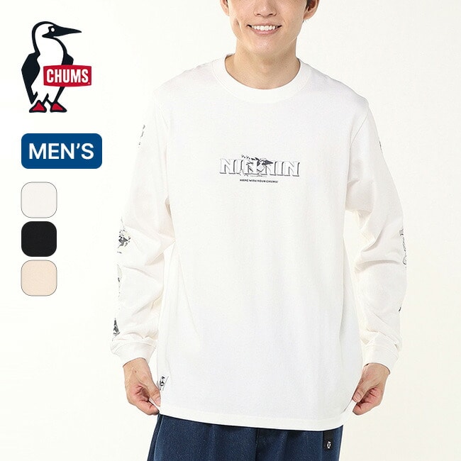 CHUMS チャムス ザニンジャブラッシュドL/S Tシャツ メンズ