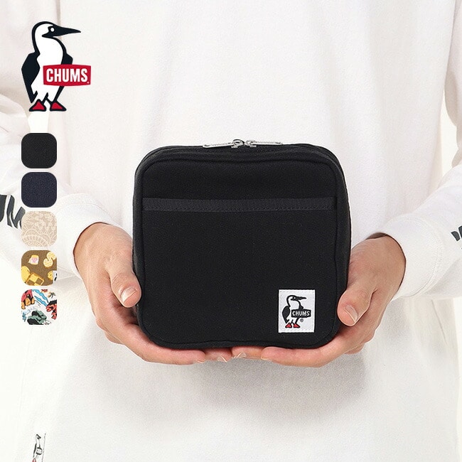 CHUMS チャムス スクエアスタンドポーチスウェット