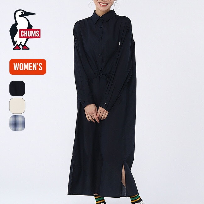 CHUMS チャムス ライトウェイトロングシャツワンピース【ウィメンズ】