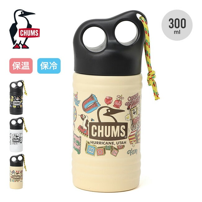 CHUMS チャムス キャンパーウェーブボトル300ml パターン