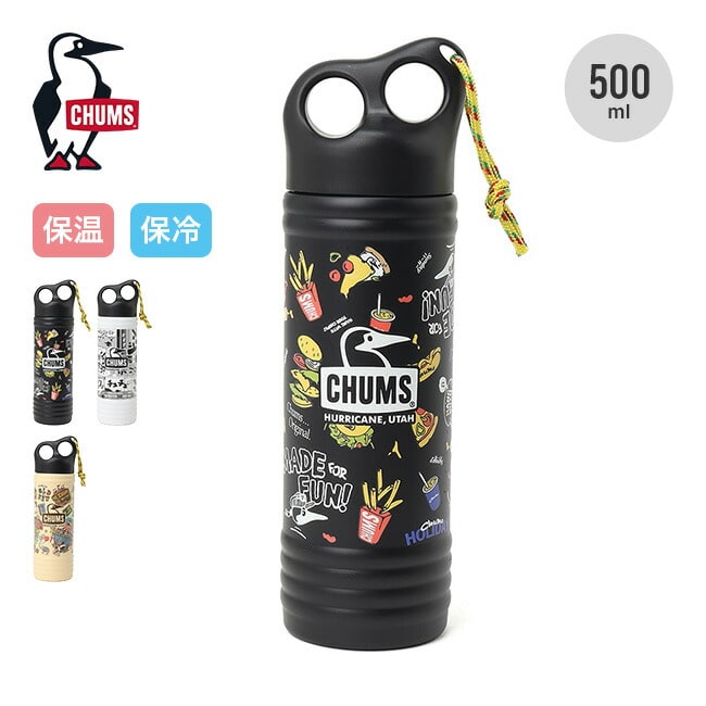 CHUMS チャムス キャンパーウェーブボトル500ml パターン