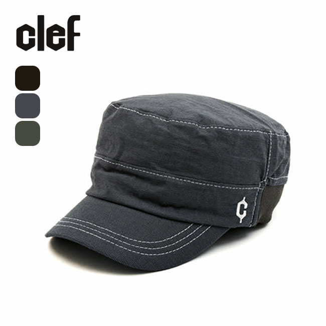 Clef クレ スカイリブワークキャップ