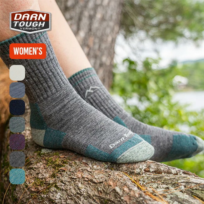 Darn Tough ダーンタフ ハイカーマイクロクルーミッドウェイトウィズクッション【ウィメンズ】