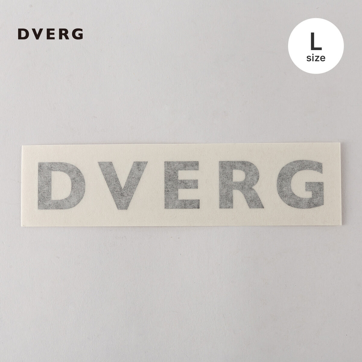 DVERG ドベルグ カッティングステッカー新ロゴL