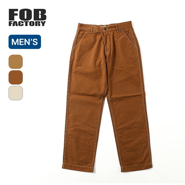 FOB FACTORY エフオービーファクトリー コットンダックワークパンツ