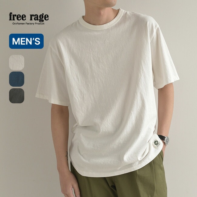 free rage フリーレイジ リサイクルコットンTシャツ(無地)