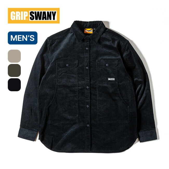 GRIP SWANY グリップスワニー コーデュロイストレッチフィールドシャツ