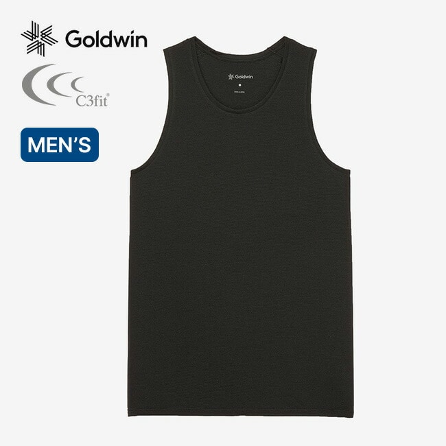 GOLDWIN C3fit ゴールドウィン シースリーフィット ウールブレンドメッシュタンク メンズ