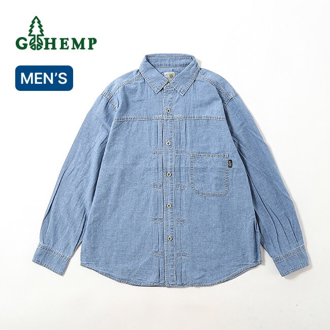 GOHEMP ゴーヘンプ プリーツワークシャツ