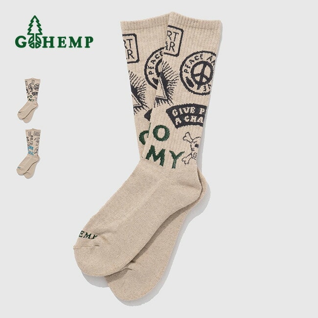 GOHEMP ゴーヘンプ ノーアーミークルーソックス
