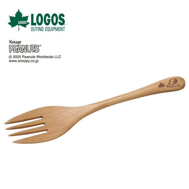 LOGOS ロゴス スヌーピー(PEANUTS 75years)木製フォーク