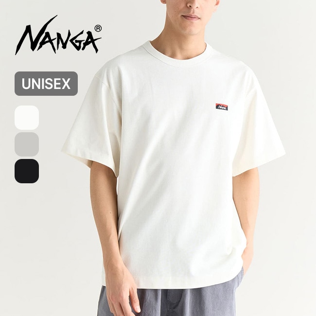 NANGA ナンガ エコハイブリッドロゴエンブロイダリーTEE