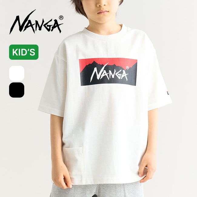 NANGA ナンガ エコハイブリッドボックスロゴTEE【キッズ】