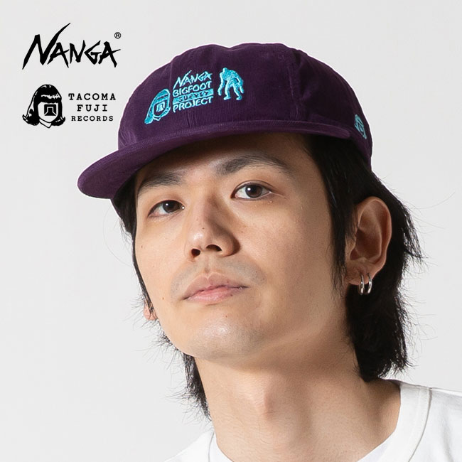NANGA×TACOMA FUJI RECORDS ナンガ×タコマフジレコード ビッグフットサーベイプロジェクトロゴコーデュロイキャップ