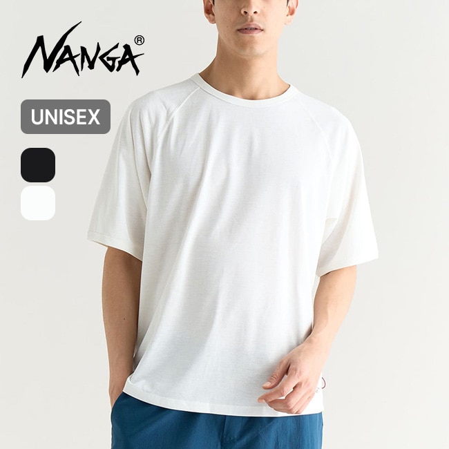 NANGA ナンガ ドライミックスラグランスリーブTEE