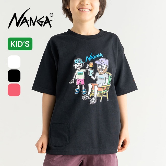 NANGA×USHIODA HIROAKI ナンガ×ウシオダヒロアキ エコハイブリッドTEE(FAM PT)【キッズ】