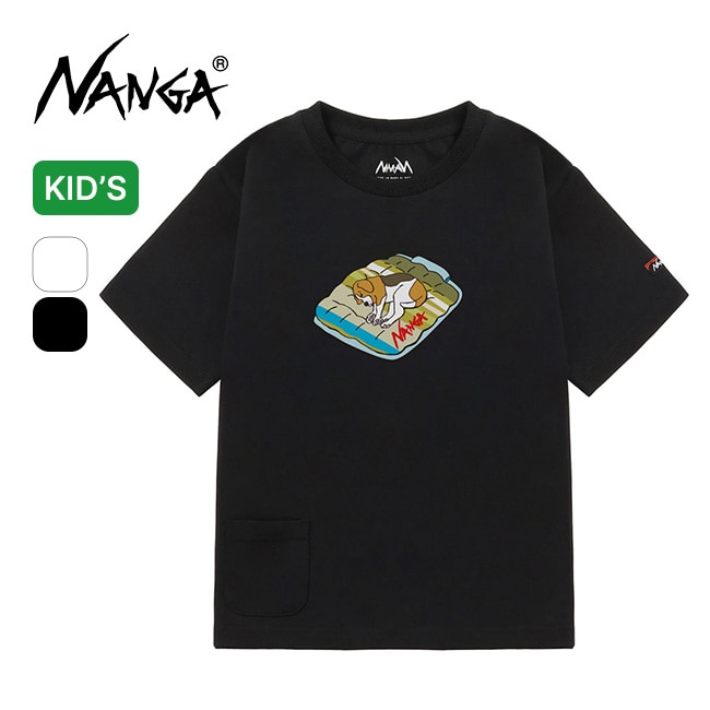 NANGA×USHIODA HIROAKI ナンガ×ウシオダヒロアキ エコハイブリッドTEE(DOG PT)【キッズ】