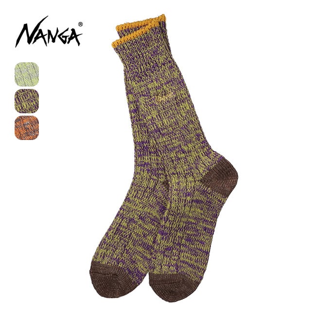 NANGA ナンガ カラーメランジクルーソックス