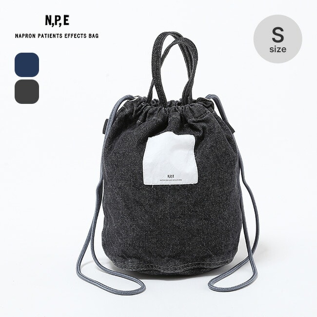 N.P.E NAPRON PATIENTS EFFECTS BAG エヌピーイーナプロンペイシェントエフェクトバッグ ブリーチドデニムペイシェントバッグ S