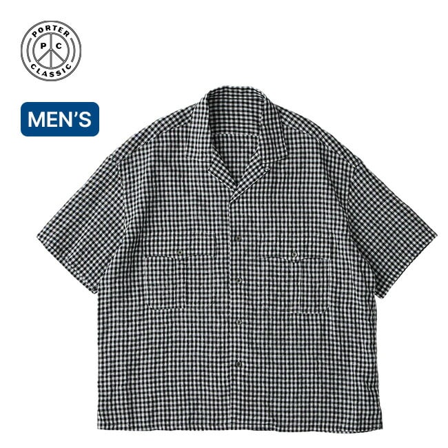 Porter Classic ポータークラシック ケルアックリネンギンガムチェックシャツ