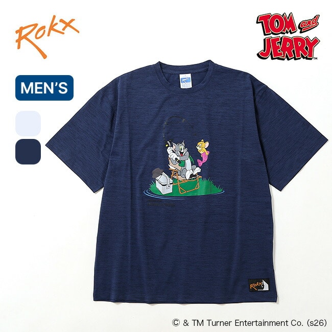 ROKX×Tom＆Jerry ロックス×トム＆ジェリー フィッシングTEE