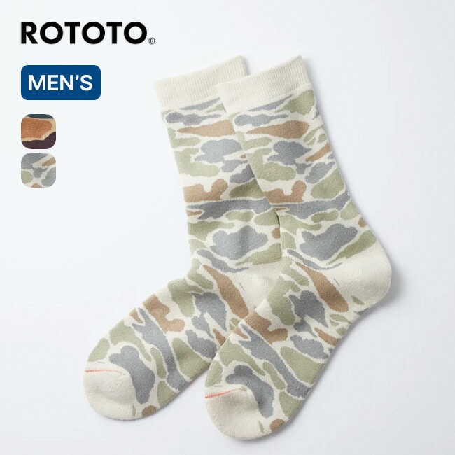 ROTOTO ロトト パイルカモクルーソックス