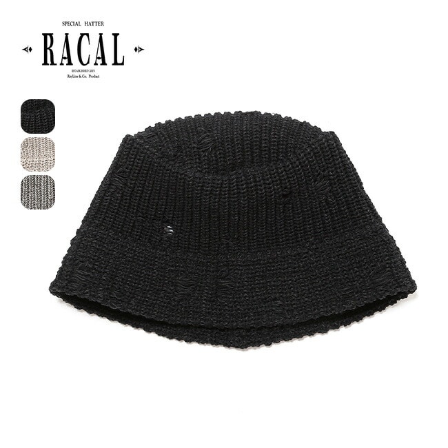 RACAL ラカル ダメージニットバケットハット