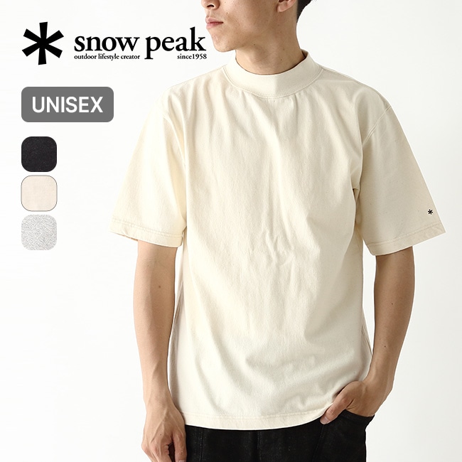 snow peak スノーピーク リサイクルコットンモックネックTシャツ