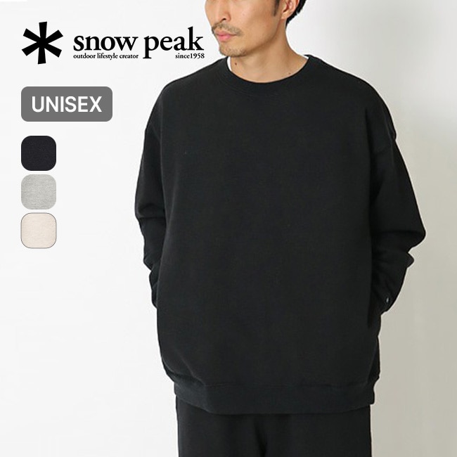 snow peak スノーピーク リサイクルコットンスウェットクルーネック