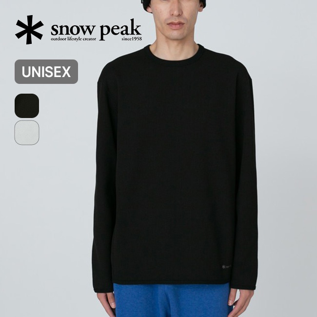 snow peak スノーピーク ドライワッフルロングスリーブTシャツ