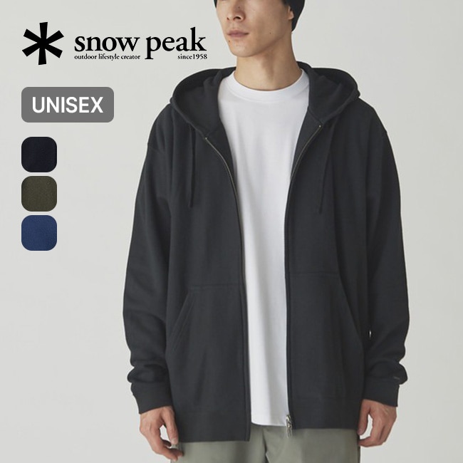 snow peak スノーピーク タキビスウェットシャツジップアップフーディ