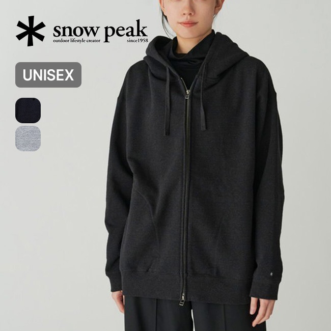 snow peak スノーピーク リサイクルドコットンジップアップフーディ