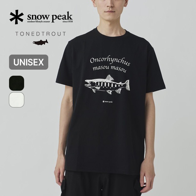 snow peak×TONEDTROUT スノーピーク×トーンドトラウト ヤマメTシャツ