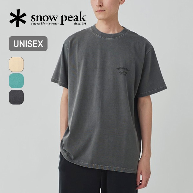 snow peak スノーピーク リサイクルコットンダイドTシャツSPC