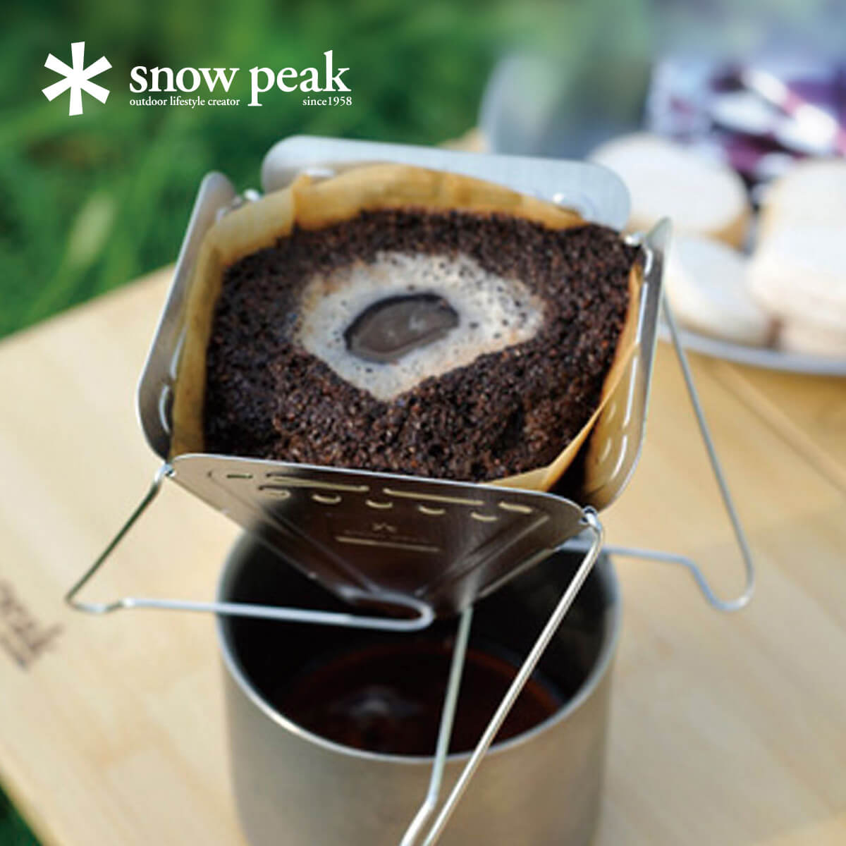 snow peak スノーピーク フォールディングコーヒードリッパー 焚火台型