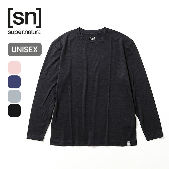 super.natural スーパーナチュラル JP140エブリデイ ロングスリーブTシャツ ユニセックス