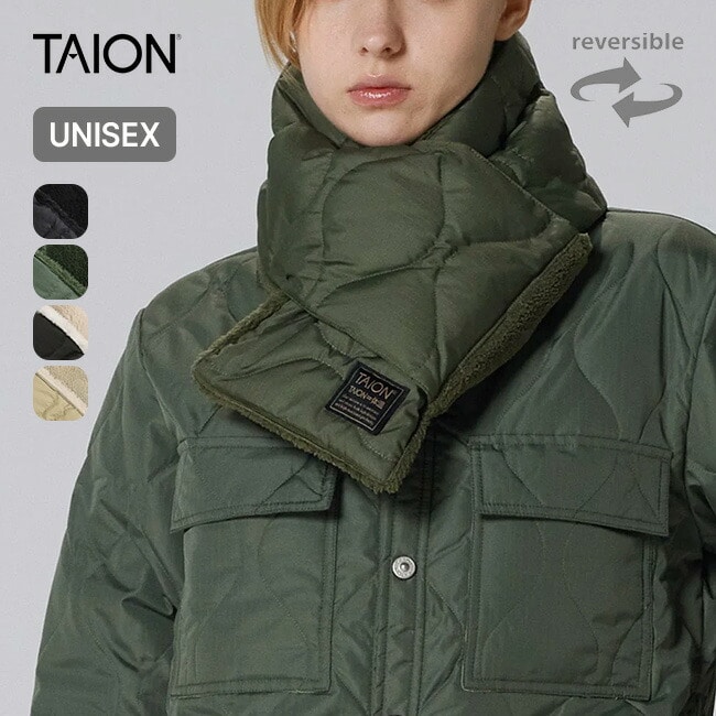TAION タイオン ミリタリーリバーシブルダウンマフラー
