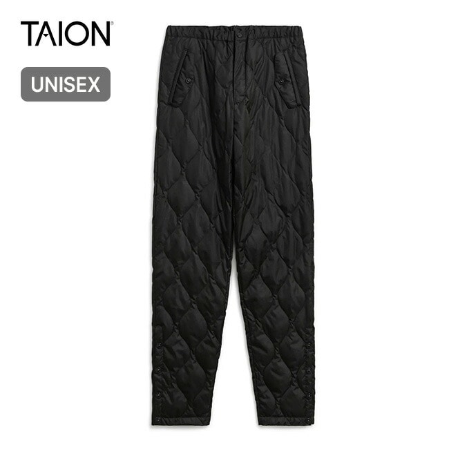 TAION タイオン ボタンスリットパラシュートダウンパンツ ユニセックス