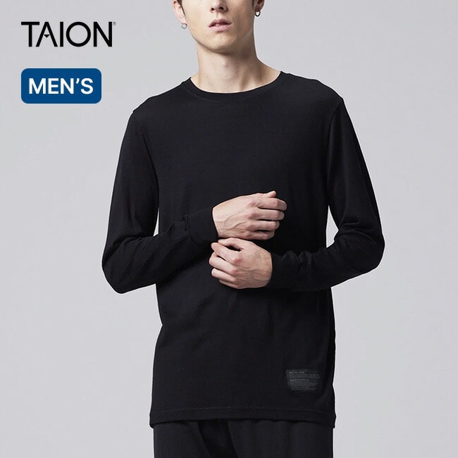 TAION タイオン メリノウールアンダーウェアロングスリーブTシャツ メンズ